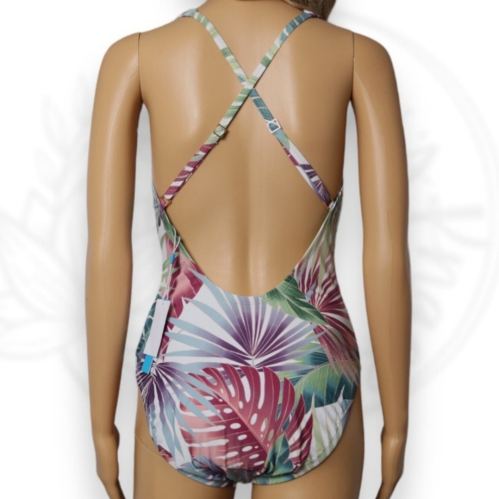 🆕️ Bleu Rod Beattie Tropical Multi-color Swimsuit - Picture 2 of 12